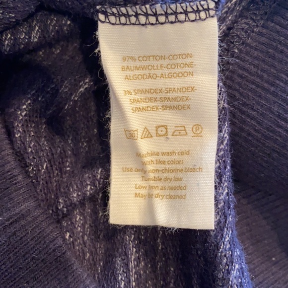 Free People long sweater stripe tunic scoop neck Small pullover navy top - Picture 7 of 9